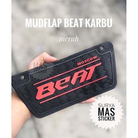 Jual Mudflap Beat Karbu Mud Flap Karet Penahan Lumpur Kolong Shopee