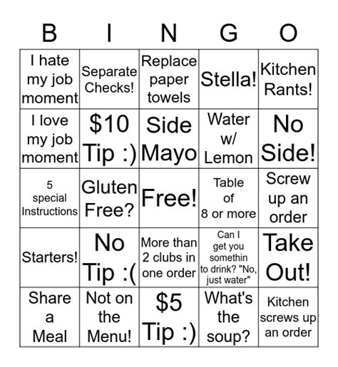 Server Bingo Template