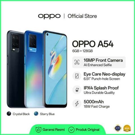 Harga HP OPPO A54 RAM 6 GB Terbaru Oktober 2022 Dan Spesifikasinya