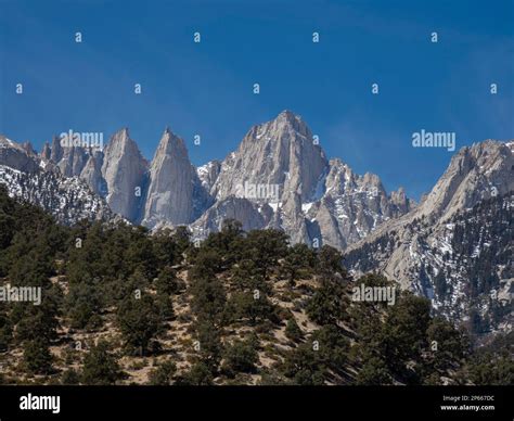 Mount Whitney, the tallest mountain in the contiguous U.S., Eastern ...