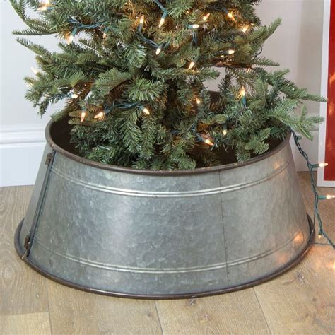 This Huge Galvanized Tree Collar Will Be The Perfect Accent Piece For