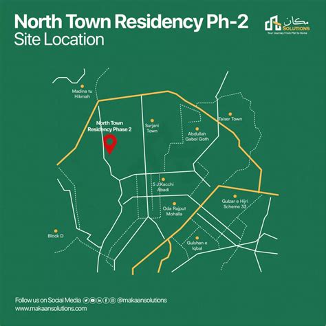 North Town Residency Phase 2 Location Map Payment Plan