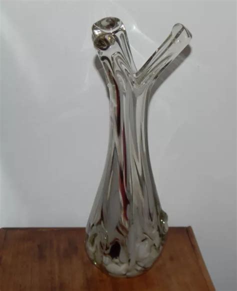 ANCIEN VASE EN VERRE Soufflé MURANO EUR 60 00 PicClick FR