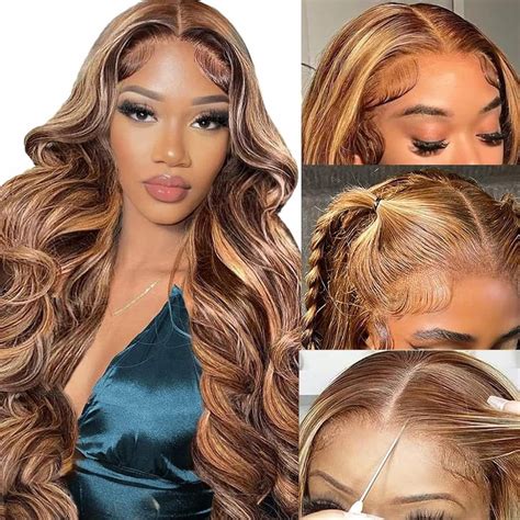 250 Density Ginger Bob Wigs Human Hair 10 Inch 13x4