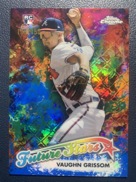 Vaughn Grissom 2023 Topps Chrome Logofractor Future Stars Blue