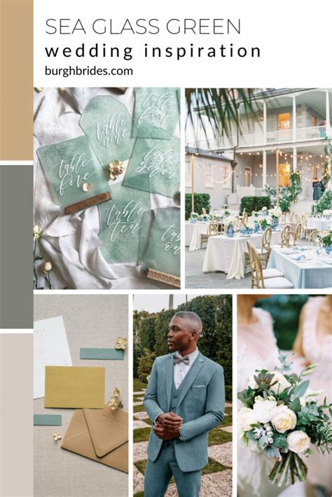 Sea Glass Green Wedding Inspiration Burgh Brides