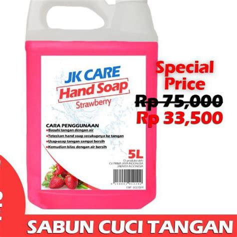 Jkcare Hand Soap Strawberry 5 Liter Hand Soap Taxi Only Shopee Philippines