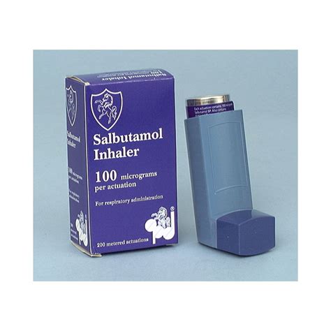Salbutamol Inhaler 0.1mg metered dose - Anaesthetics And ...