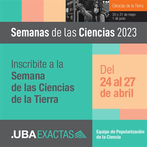 Semana De Las Ciencias De La Tierra Equipo De Popularizaci N De