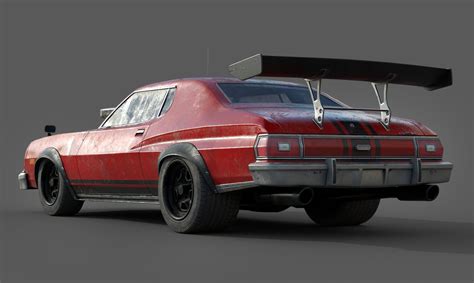 Hot Rod Lowpoly Racer Car D Model Unknown Max Fbx Free D