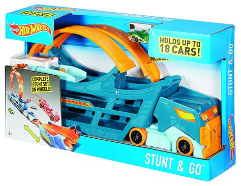 Hot Wheels DWN56 Stunt And Go Hauler Plus Track EBay