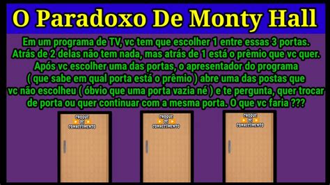 Paradoxo De Monty Hall Entenda De Uma Vez Por Todas YouTube