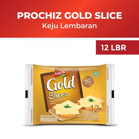 Jual PROCHIZ Gold Keju Slice 12 Slice Shopee Indonesia