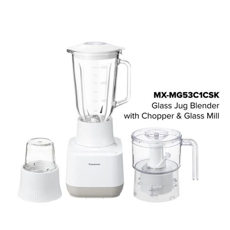 Panasonic W Glass Jug Blender L Mx Mg C Csk With Chopper