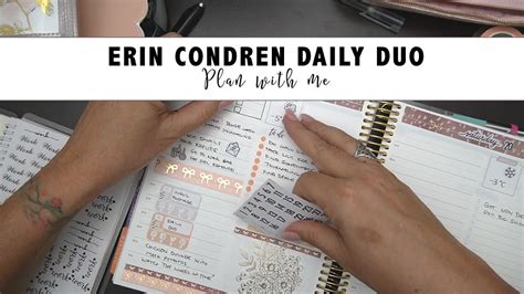 ERIN CONDREN Daily Duo Plan With Me November 19 20 2021 YouTube