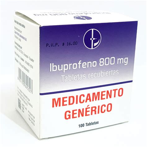 Ibuprofeno 600mg Tabletas X100 Generico Caplin Xanafiz