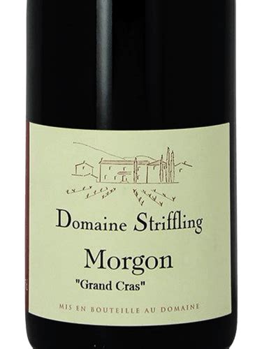 2018 Domaine Striffling Morgon Grand Cras Vivino