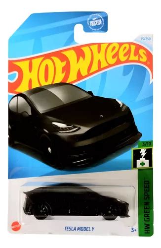 Tesla Model Y Negro Hot Wheels F Tarjeta Americana