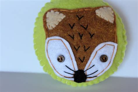 Fox Ornament Felt Fox Ornament Christmas Fox Ornament