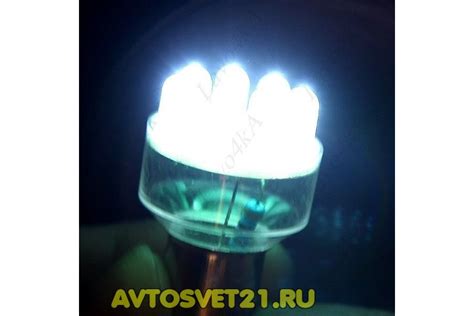 Лампа светодиодная P21/5W 12LED 2-контактная купить недорого