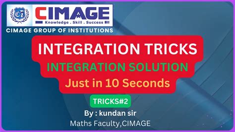 Integration Shortcut Method Calculus Tricks Trick To Calculate Integration Within 5sec Youtube