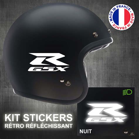 Stickers Réfléchissant pour Casque Moto Autocollant Personnalisé