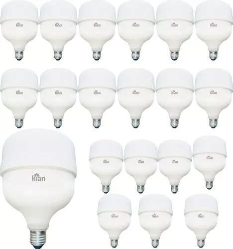 Kit 20 Lâmpada Led Globe E 27 50w 6500k Bivolt Kian