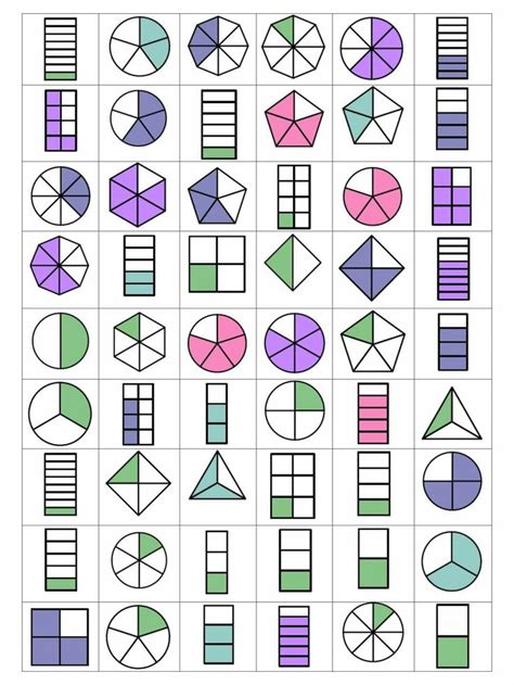 Blog Educação E Transformação 👍bingo Das Frações Fração Sala De