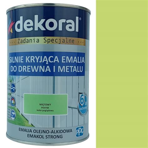 EMAKOL DO DREWNA I METALU MIĘTOWY POŁYSK 0 9L 299016 Cena Opinie