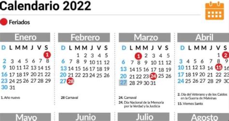 Finalmente Se Oficializaron Todos Los Días Feriados Del Año 2022