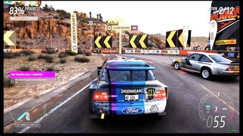 4K Forza Horizon 5 Quarry Trail Horizon Race Ford Escort Hoonigan