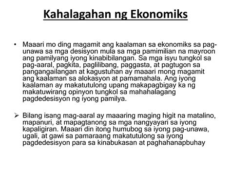 Mga Pangunahing Konsepto Ng Ekonomikspptx