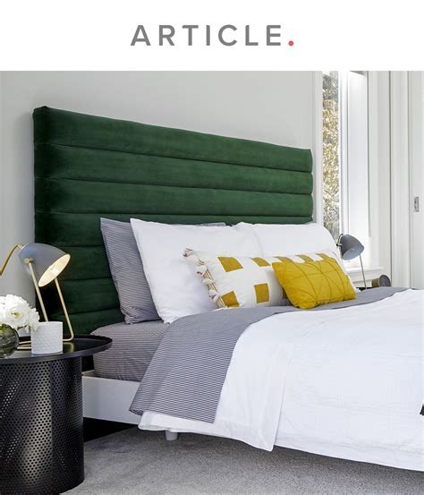Sera Balsam Green Queen Headboard Schlafzimmer Zimmer Schlafen
