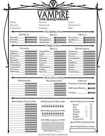 Vampire Requiem Character Sheet Pdf Caqweearth