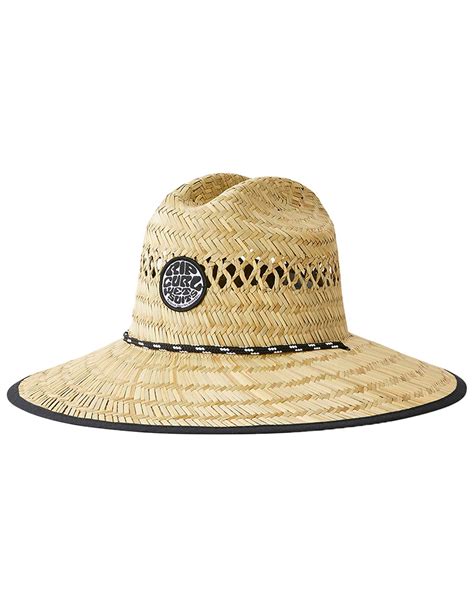 Rip Curl Logo Straw Hat Natural Caps Snowleader