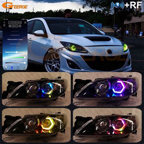 For Mazda 3 Mazda3 BK BL Speed Mazdaspeed Multi Color RGB Led Angel