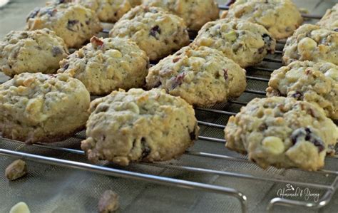 Oatmeal Cranberry Cookies With White Chocolate And Pistachios Homemade And Yummy