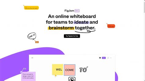 Figjam Beta Figma Whiteboard Tool Youtube