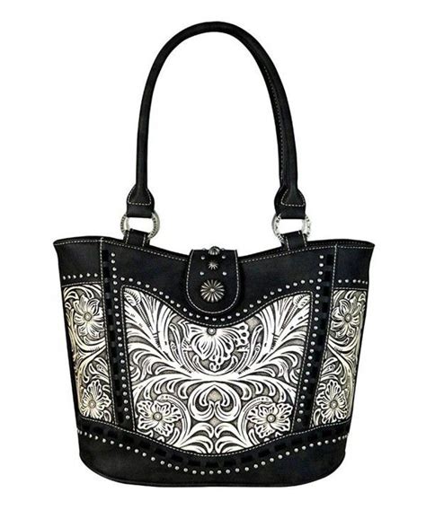 Trinity Ranch Tooled Leather Collection Handbag Western Tote Style