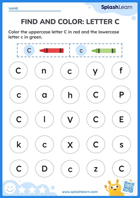 Find And Color Letter C Printable Ela Worksheet Worksheets Library