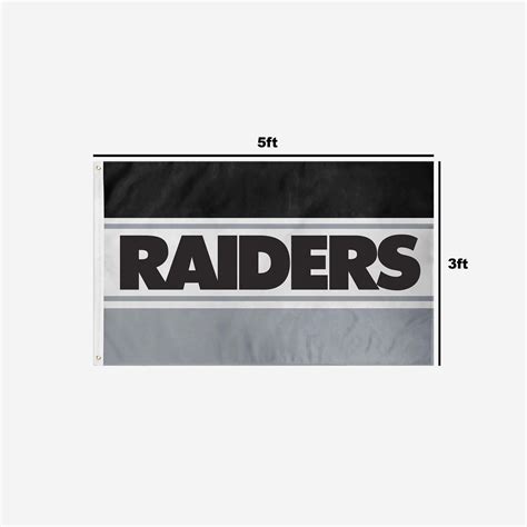 Las Vegas Raiders Horizontal Flag FOCO