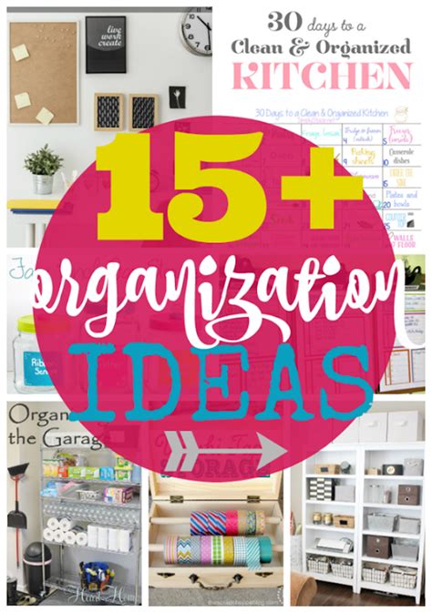 Ginger Snap Crafts: 15+ Organization Ideas