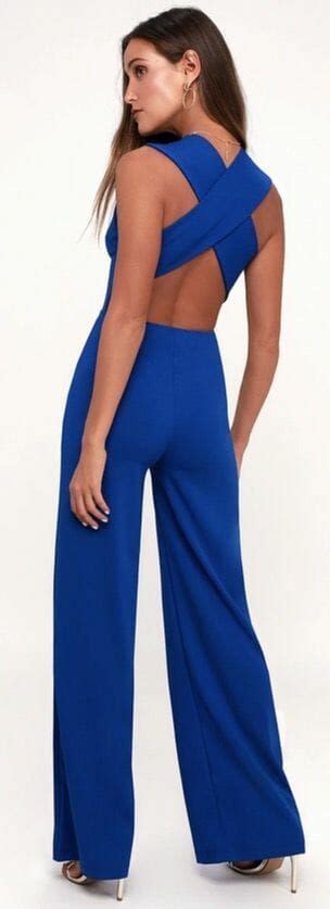 8 Classy Wedding Guest Jumpsuits That Turn Heads Blue Jumpsuits