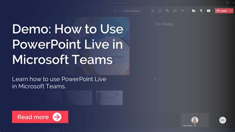 How To Use Powerpoint Live In Microsoft Teams Video Demo Breakwater It