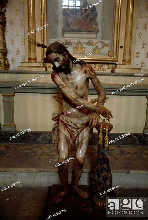 Statue Of Christ Scourged Santo Domingo De Guzman Church Unesco World Heritage List Stock