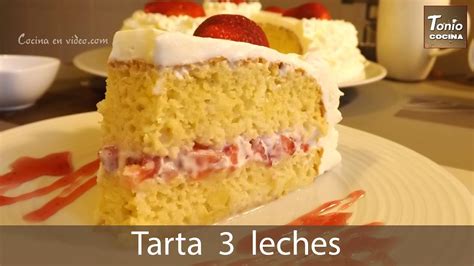 Receta para Pastel TRES LECHES Cómo hacer Torta de Tres Leches