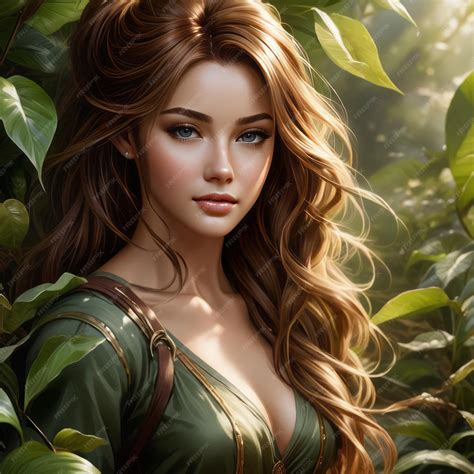 Premium Photo Fantasy Fairy Tale Fantasy Girl With A Fantasy Forest Fantasy Digital Art