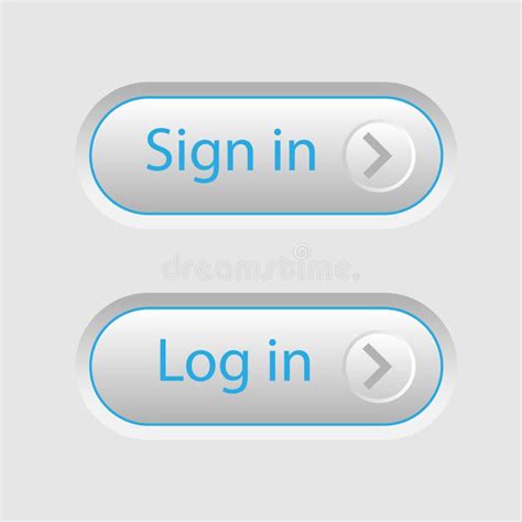 Sign in Log in Web Button. Vector Design Stock Vector - Illustration of ...