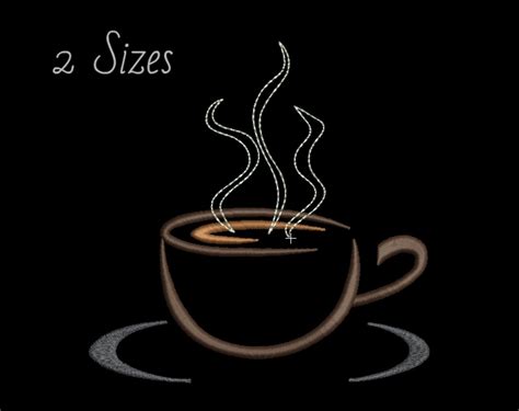 Excited To Share The Latest Addition To My Etsy Shop Coffee Cup Embroidery Design Coffee