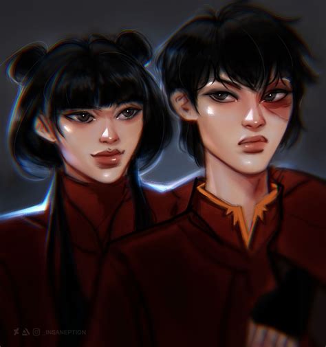 Zuko And Mai Commission By Insaneption On Deviantart